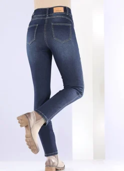 Discount BADER Shaping-Jeans in 4-Pocket-Form DUNKELBLAU