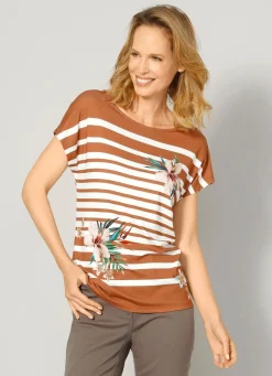 Best BADER Shirt CAMEL-NATUR-PETROL