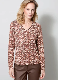 Clearance BADER Shirt SAND-KAMILLE-DUNKELBRAUN