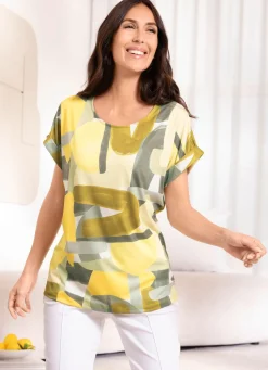 Hot laurakent Shirt GELB-GRÜN-WEISS