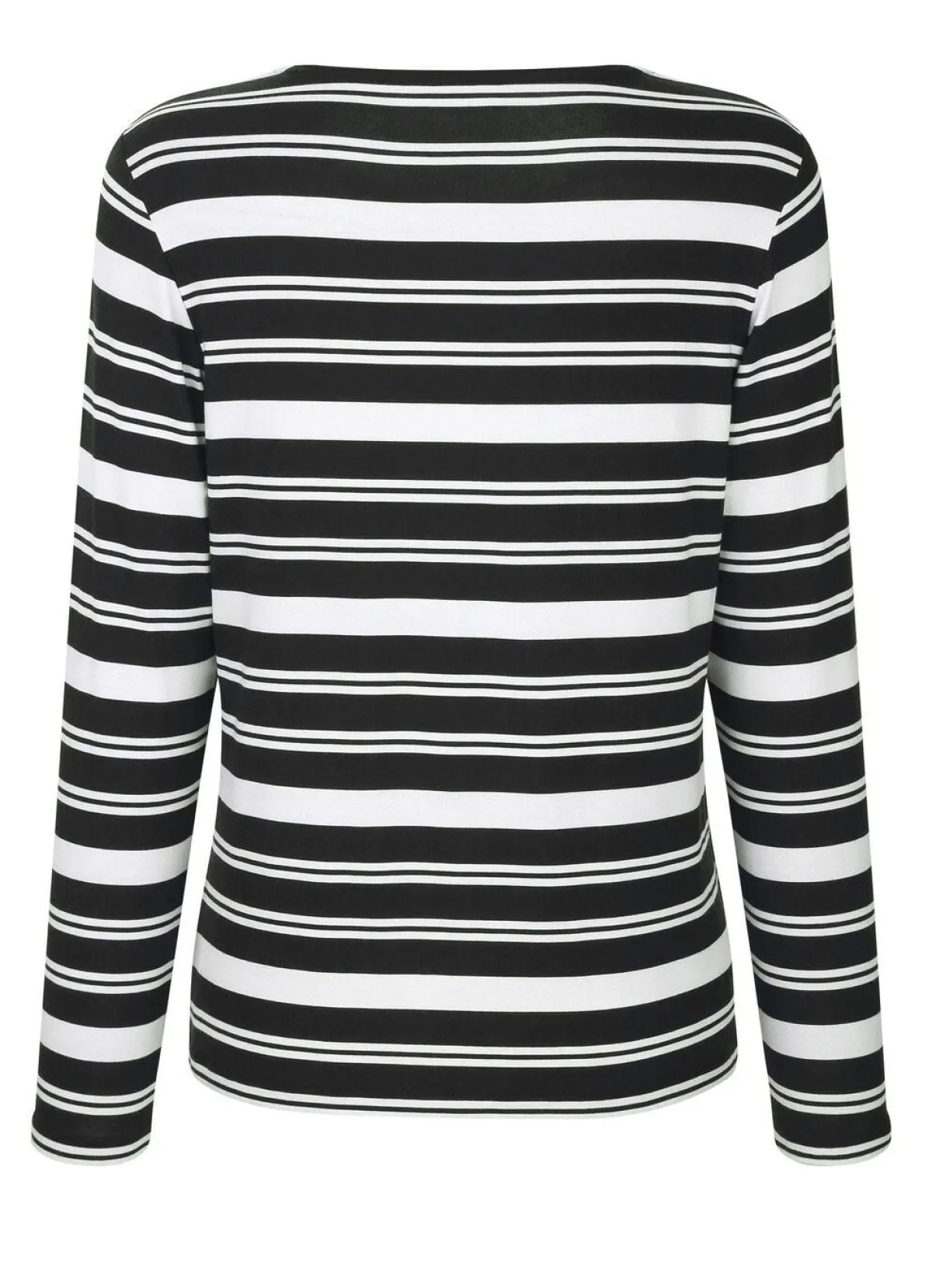 Sale BADER Shirt mit roten Farbakzenten SCHWARZ-ROT-WEISS