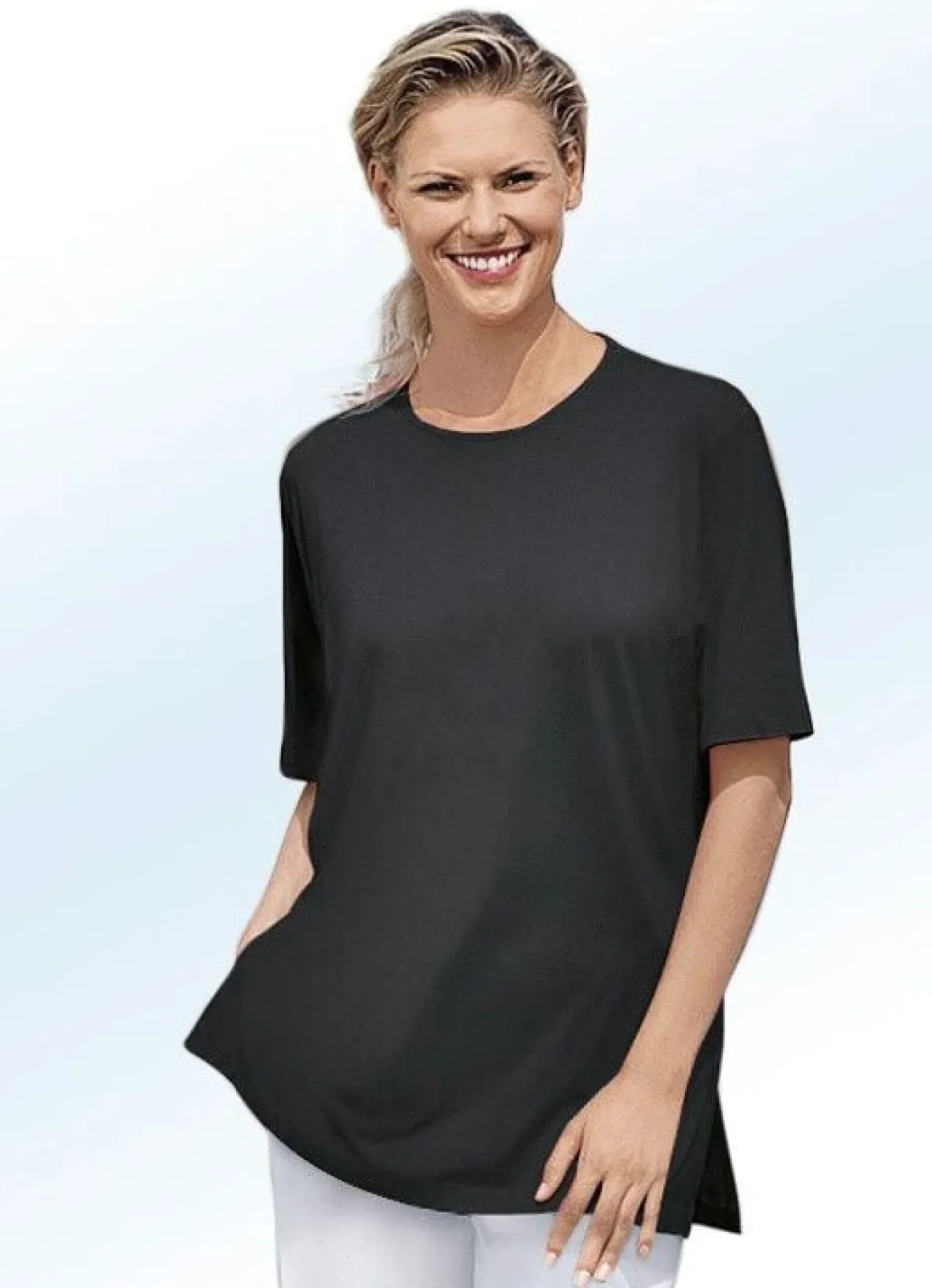 Discount BADER Shirt in 4 Farben SCHWARZ