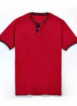 Outlet BADER Shirt in 3 Farben DUNKELROT