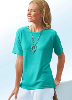 Sale BADER Shirt in 13 Farben mit kurzen Ärmeln SMARAGD