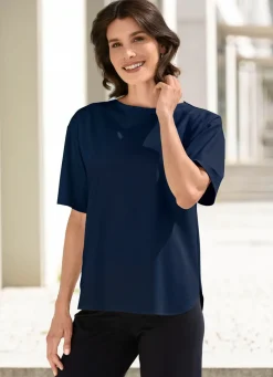 Outlet KLAUS MODELLE MADE IN GERMANY Shirt in legerer Form MARINE