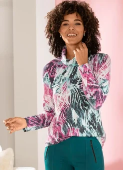 Sale BADER Shirt in weichem Feinjersey FUCHSIA-MINT-MULTICOLOR