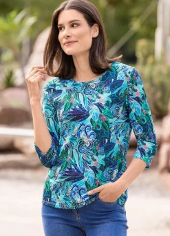 Best BADER Shirt mit Alloverdessin MULTICOLOR