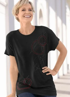 BADER Shirt mit überschnittener Schulterpartie SCHWARZ