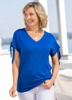 BADER Shirt mit Bindeband in 2 Farben ROYALBLAU