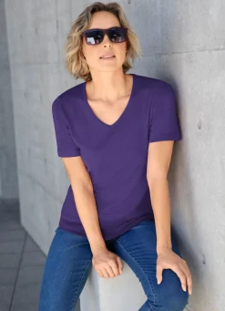 Clearance BADER Shirt mit hohem Tragekomfort in 10 Farben LILA
