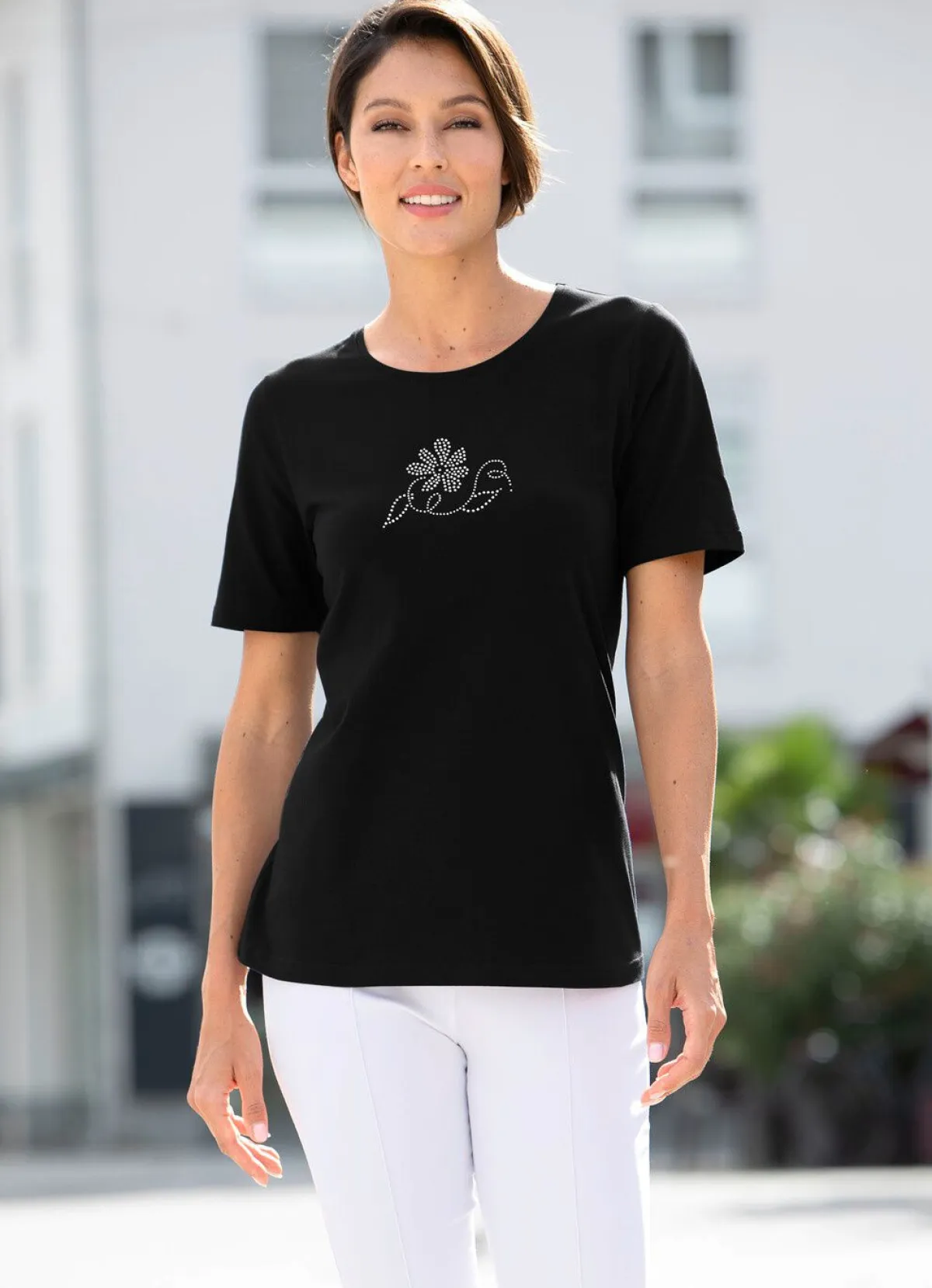New BADER Shirt mit hohem Tragekomfort in 4 Farben SCHWARZ