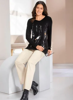 New BADER Shirt mit platziertem Druck SCHWARZ