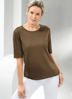 Online BADER Shirt mit rundem Halsausschnitt in 10 Farben KHAKI