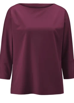Online KLAUS MODELLE MADE IN GERMANY Shirt mit rundem Halsausschnitt BORDEAUX