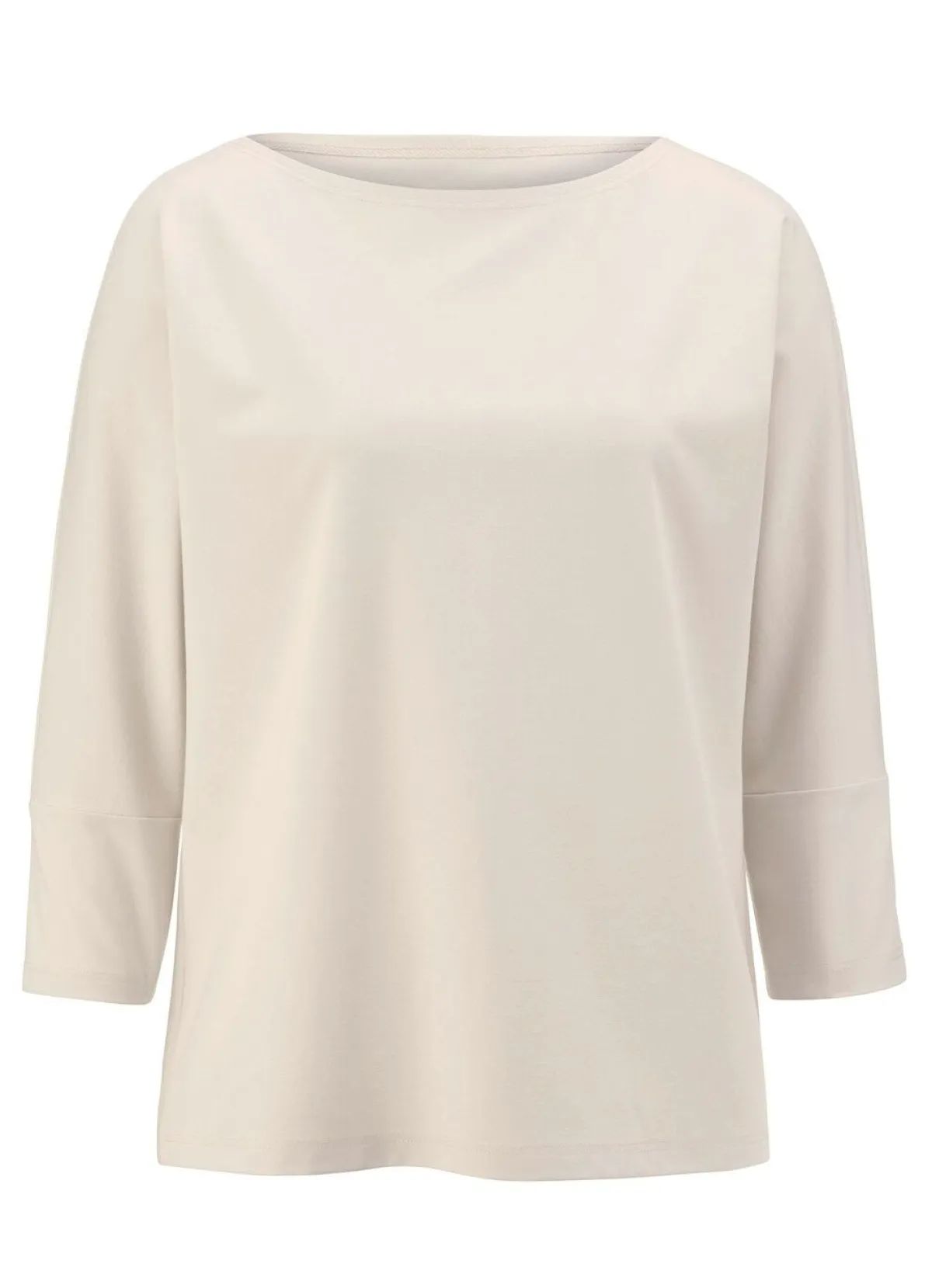 Hot KLAUS MODELLE MADE IN GERMANY Shirt mit rundem Halsausschnitt BEIGE