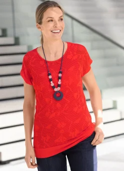 Sale laurakent Shirt mit Rundhalsausschnitt ROT