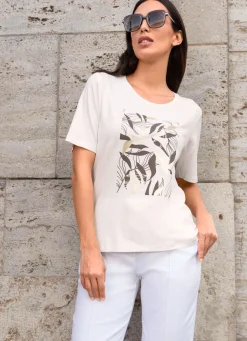 Outlet BADER Shirt mit Rundhalsausschnitt ECRU