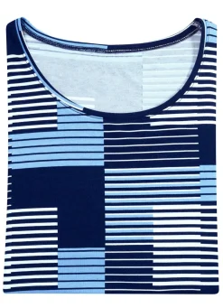 Clearance BADER Shirt mit Rundhalsausschnitt in 3 Farben MARINE-BLEU-WEISS