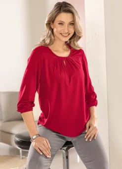 Sale BADER Shirt mit Schlitz in 2 Farben ROT