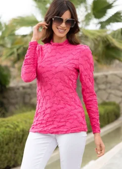 New BADER Shirt mit Stehkragen in 5 Farben PINK