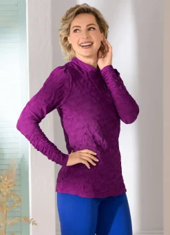 Best BADER Shirt mit Stehkragen in 5 Farben BEERE
