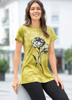 Outlet BADER Shirt in Batik-Optik in 2 Farben KIWI BATIK