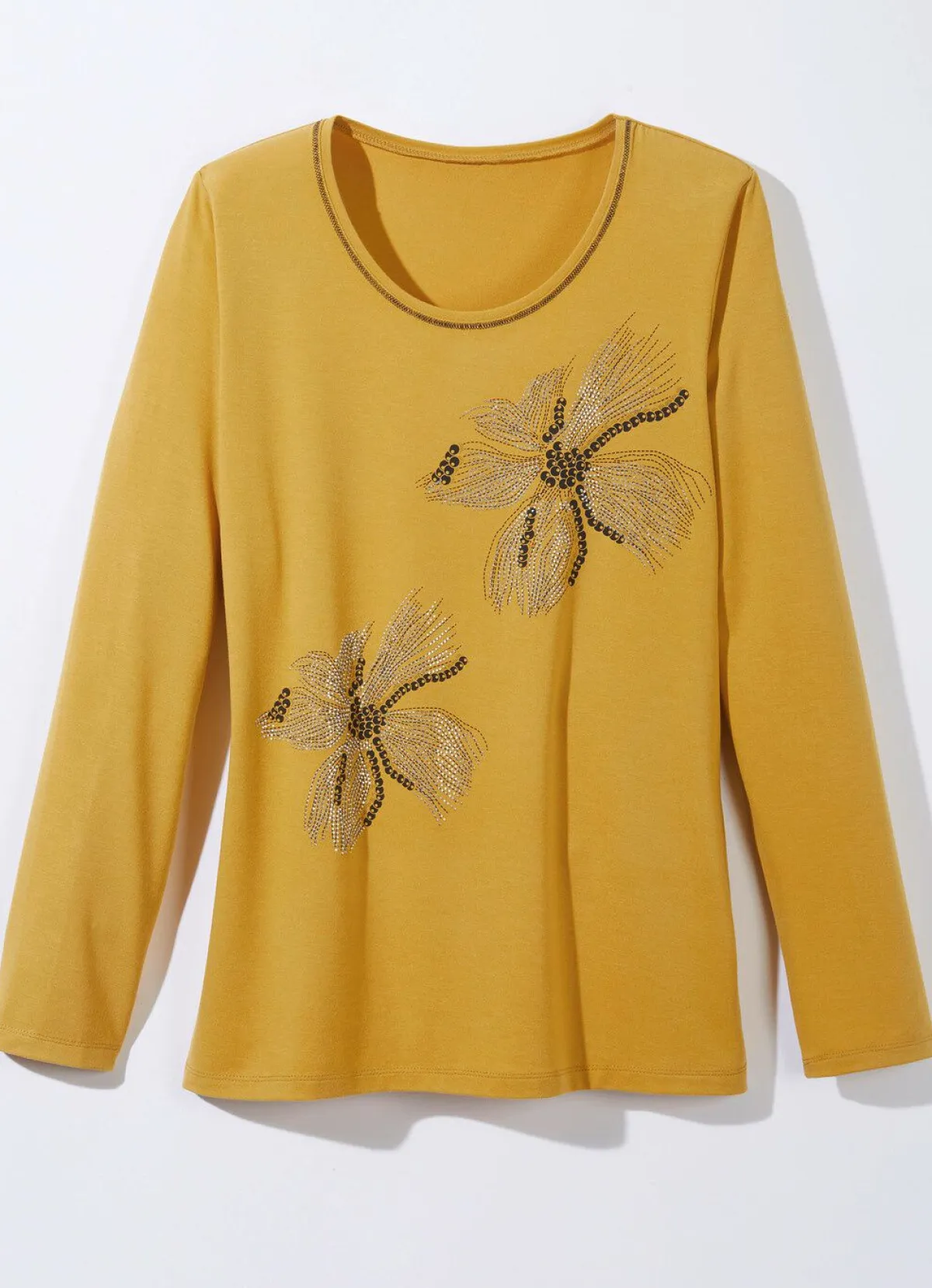 New BADER Shirt mit Flatlock-Naht in 2 Farben MESSING