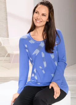 Hot BADER Shirt mit Flatlock-Naht in 2 Farben LILA