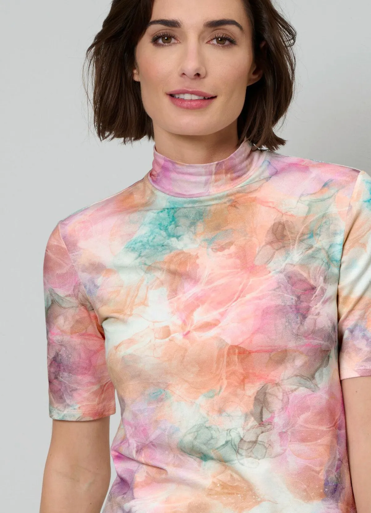 Clearance BADER Shirt mit modischem Stehkragen MULTICOLOR
