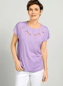 Discount BADER Shirt mit modischen Cut-Outs FLIEDER