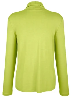 Discount BADER Shirt mit Raffungen in 5 Farben LIMETTE