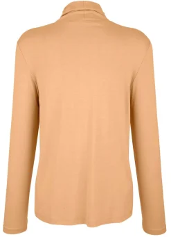 Outlet BADER Shirt mit Raffungen in 5 Farben CAMEL