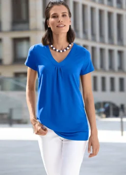Sale BADER Shirt-Tunika mit V-Ausschnitt ROYALBLAU