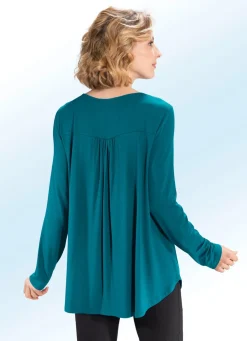 Discount BADER Shirt-Tunika mit rundem Halsausschnitt PETROL