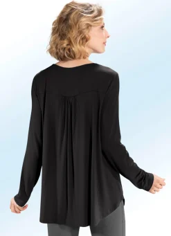 Best BADER Shirt-Tunika mit rundem Halsausschnitt SCHWARZ