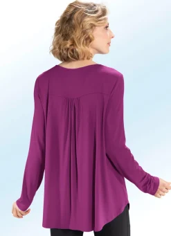 Hot BADER Shirt-Tunika mit rundem Halsausschnitt BEERE