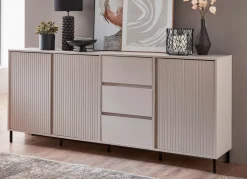 Clearance BADER Sideboard mit aufwendiger Rillenfront KASCHMIR