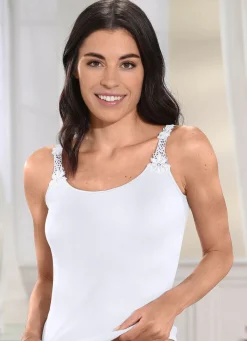 Online BADER Silvia Speidel Hemd mit hübschen Stickereimotiven WEISS