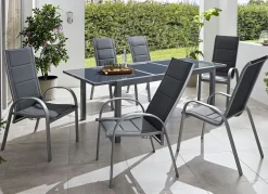 Outlet BADER Sitzgruppe Amalfi Deluxe GRAU