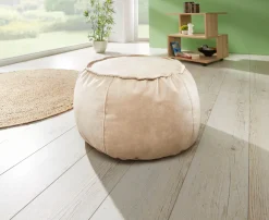 New BADER Sitzhocker ø 60 cm CREME