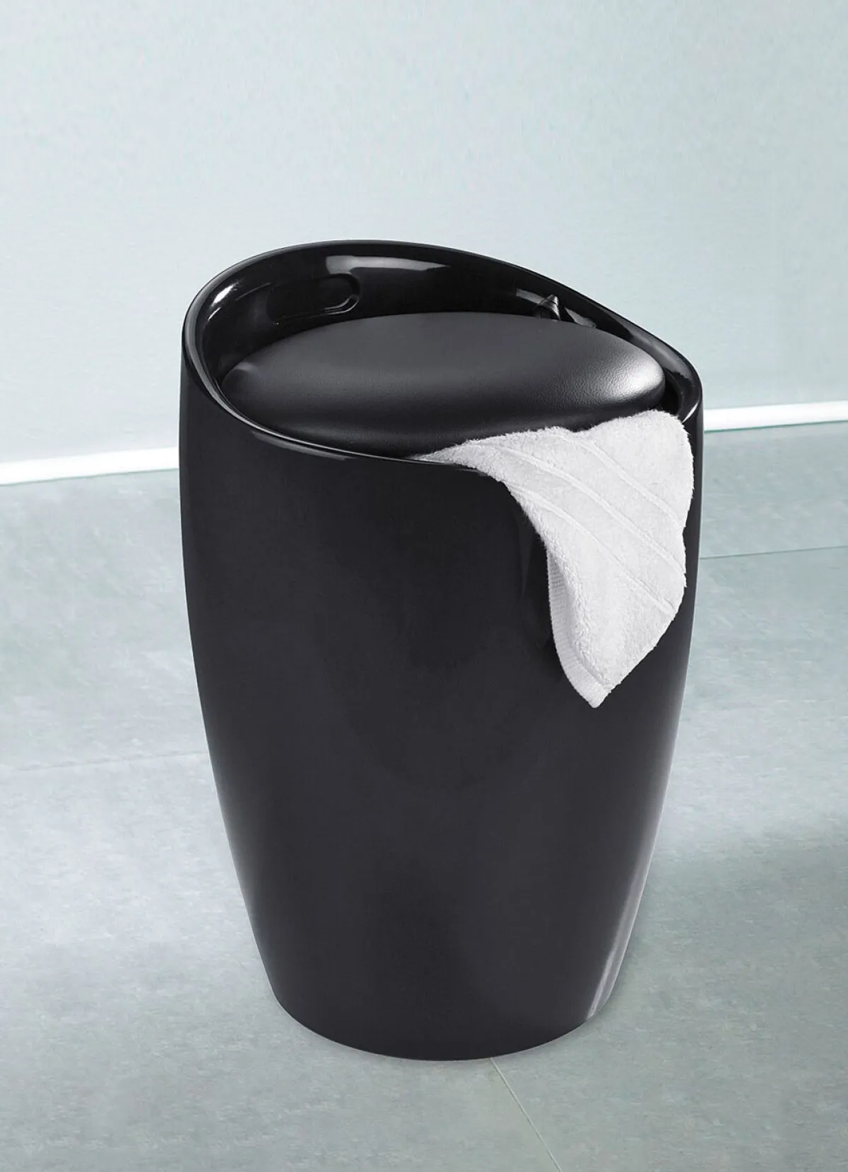 BADER Sitzhocker mit Stauraum SCHWARZ