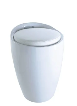 Best BADER Sitzhocker mit Stauraum WEISS