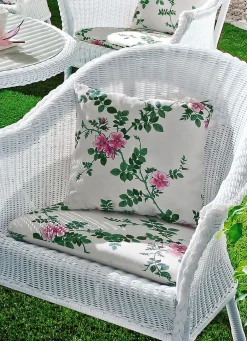Clearance BADER Sitz- und Zierkissen mit Bezug aus reiner Baumwolle HECKENNROSE
