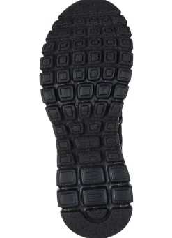Hot Skechers , trendige Damen-Slipper, aus gestricktem Mesh-Material SCHWARZ-ROSÉGOLD