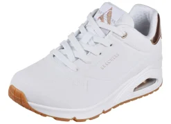 Sale Skechers , bequeme Damen-Sneaker, mit sichtbarem Luftpolster WEISS-GOLD