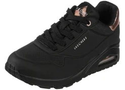 Clearance Skechers , bequeme Damen-Sneaker, mit sichtbarem Luftpolster SCHWARZ-GOLD