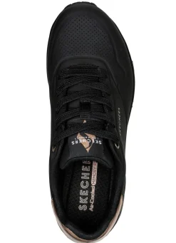 Clearance Skechers , bequeme Damen-Sneaker, mit sichtbarem Luftpolster SCHWARZ-GOLD