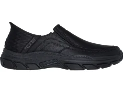 New Skechers , bequeme Herren-Slipper, mit geformter Slip-Ins Fersenplatte SCHWARZ