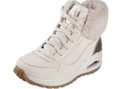 Discount Skechers , gefütterte Damen-Boots, Winterschuhe, mit flauschigem Plüschkragen ECRU