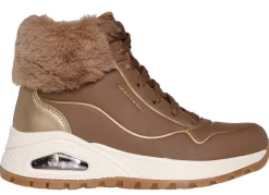 Discount Skechers , gefütterte Damen-Boots, Winterschuhe, mit flauschigem Plüschkragen BRAUN